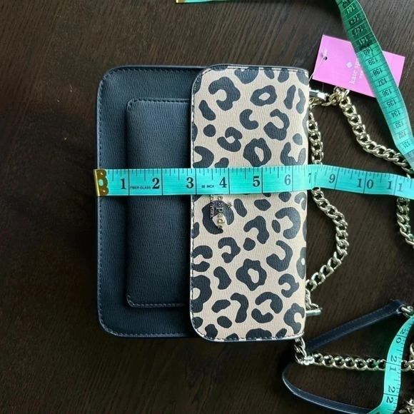 Kate Spade Leopard Chain Purse NWT - Picture 4 of 9